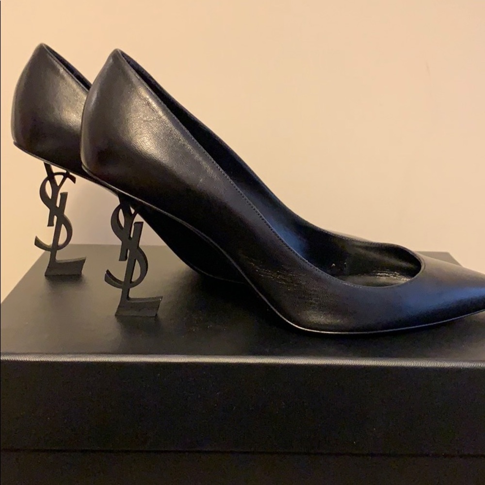 ***SOLD***YSL BLACK OPYUM 85mm HEEL SIZE 40